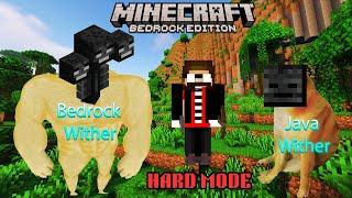 Beating Minecraft Bedrock Wither in Hard Mode || Tamil LAN Gaming