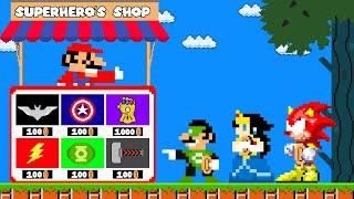 Super Mario Bros. but Mario Open a Super Hero's Shop