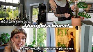 I moved with my 200 plants (again!) | plant updates + chores in my new house 🩵