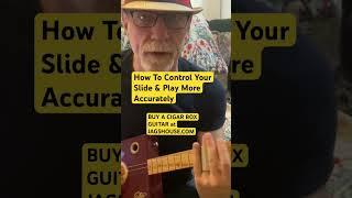 How To Play Slide On A 3 String Cigar Box Guitar #cbg #cigarboxguitarlesson