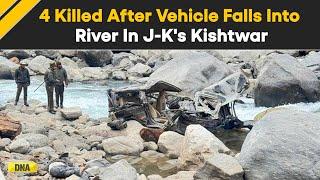 Jammu kashmir: 4 Killed, 2 Missing After Vehicle Falls Into River In J K's Kishtwar