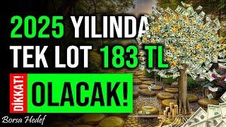 2025 YILINDA BU HİSSE TEK LOT 183 TL OLACAK! #bist100 #borsa #hisse