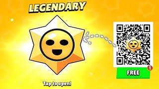 FREE GIFT 2X LEGENDARY STAR DROPS QR CODES  BRAWL STARS QR CODE