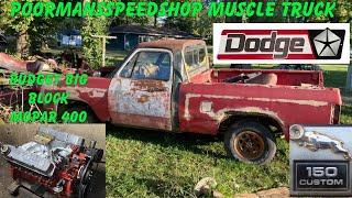 Budget big block mopar for the poor man’s speed shop muscle truck part 1 of the build #moparmuscle