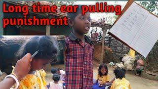 Long time ear pulling punishment ll full punishment vlog video ll kajal vikram vlogs ll daily vlogs