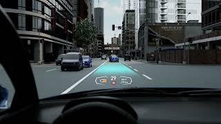 Envisics Augmented-Reality Heads Up Display (AR-HUD) Automobile Demo A