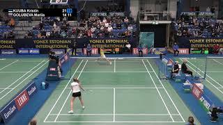 Match point - Kristin Kuuba vs Mariia Golubeva - WS, SF – Estonian Intl. 2022