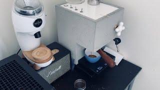 Anza Espresso machine workflow w/ stumptown hair bender