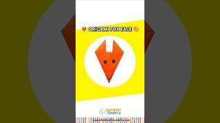  Let's make an Origami Fox Face ‍ | School Craft Ideas ️ #craft #art #shorts #trending #school