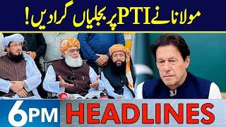 Maulana Gives Big Surprise to PTI | Headlines 6 PM | 18 Oct 2024 | Neo News | J191R