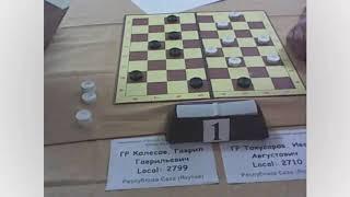 Tokusarov - Kolesov. Russian Draughts-64 Championship 2019 (Blitz)