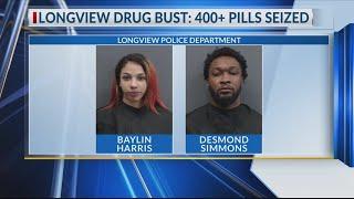 More than 400 fentanyl pills seized in Longview drug bust, 2 arrested