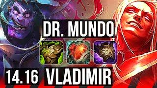 DR. MUNDO vs VLADIMIR (TOP) | 7 solo kills, Legendary | EUW Master | 14.16