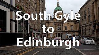 [4K] Driving around Edinburgh - South Gyle to City Centre (UK)