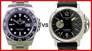 ▶ Rolex GMT-Master II vs. Panerai Luminor GMT - COMPARISON