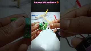 How to make ice-cream stick  drone ️‍#shorts #diy #tecnology #rap #viral #rap #music #hiphop #3m