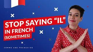 Il in (spoken) French: Speak more fluently by cutting words