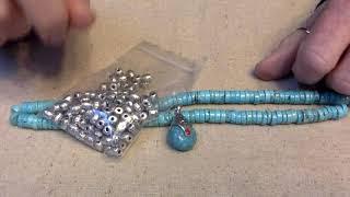 I'm Making Turquoise Necklace and Earrings From @beebeecraft Beads