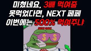 제2의 NEXT 페페 월스트리트페페 이번에는 500% 먹여주냐?