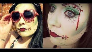 Zombie Pin Up Girl | Makeup & Costume | Halloween 2014 | JamSaysMeow