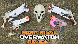 OVERWATCH NERF Rival Series Review (D.va Pistol, McCree Revolver, Reaper Shotguns) | Walcom S7