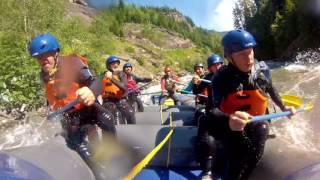 Revelstoke Rapids on the Illecillewaet River with Wild Blue Yonder Rafting