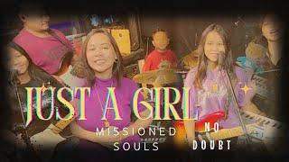 JUST A GIRL (No Doubt) with original backing tracks | Missioned Souls (family band studio cover)