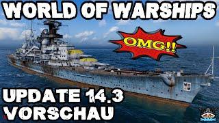 Respawn, Blücher & Abzeichen "Update 14.3 Vorschau"️in World of Warships 