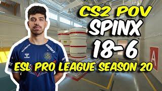 CS2 POV | Vitality Spinx (18/6) vs Eternal Fire (Nuke) @ ESL Pro League Season 20