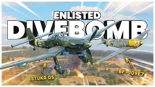 War Thunder Player Tries DIVE-BOMBING In Enlisted