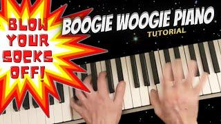 WOW! Boogie Woogie Piano ! This is How You Blow Your Socks Off ! Blues Riff Tutorial Music Lesson