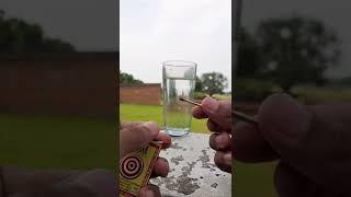Science Experiment with Matchstick and Water  #shorts #experiment