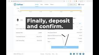 How to Connect Your Wallet and Make a Deposit? | DeFiner Crypto Tutorial | DeFiner