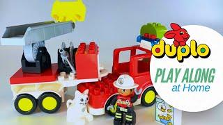 Build & Play! Lego Duplo Toys Build Fire Engine | STEM Kids Fun Learning | Imagination Play & Learn