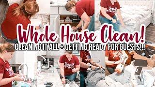 WHOLE HOUSE CLEAN WITH ME | CLEANING MOTIVATION 2022 | HAPPY HOMEMAKING CHRISTINAS HOME | MOM LIFE