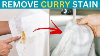 Fastest Way to Remove Curry Stains from Clothes