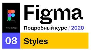 8й урок - Подробный курс Figma 2020 - Styles - Стили | #StayHome #WithMe