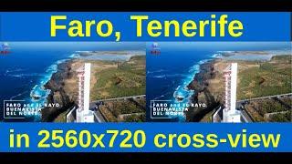 Faro, Buenavista del Norte, Tenerife in 3D cross-view "by angel's eyes - iXYt" as VR or TR