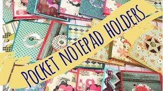 Craft Fair Idea #7:  Pocket Notepad Holders *BEST SELLERS* 2016