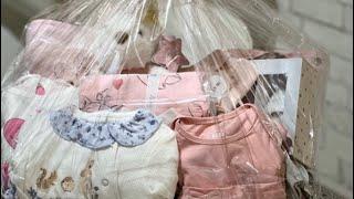 How to wrap baby clothes gift /Babygift ideas/How to make hamper/hamper wrapping/sajida’s world ️