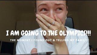 I AM GOING TO THE OLYMPICS!!! | Finding out & telling my family