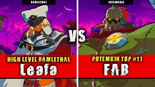 GGST | Leafa (Ramlethal) VS FAB (Potemkin) | Guilty Gear Strive High level gameplay