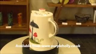 Hannah Turner Toadstool Teapot from Purple Holly