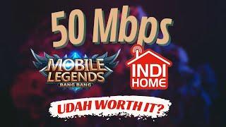 SEGINI Ping saat Main Mobile Legends pada Indihome 50 Mbps