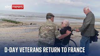 D-Day veterans emotional as they return to Normandy for 80th commemorations