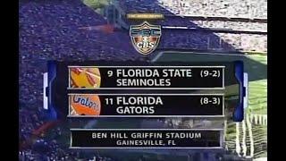 2003 #9 Florida State @ #11 Florida No Huddle