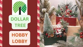 DIY Christmas Centerpiece Ideas: Dollar Tree & Hobby Lobby Edition