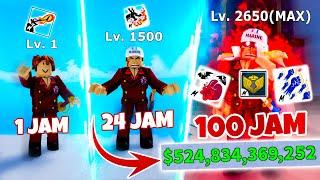 100 JAM MENJADI AKAINU BLOX FRUIT