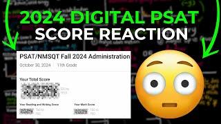 2024 PSAT SCORE REACTION (SUPER INTENSE!!!!!!)  #shorts