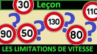 Code de la route Leçon #5 - Les Limitations de vitesse